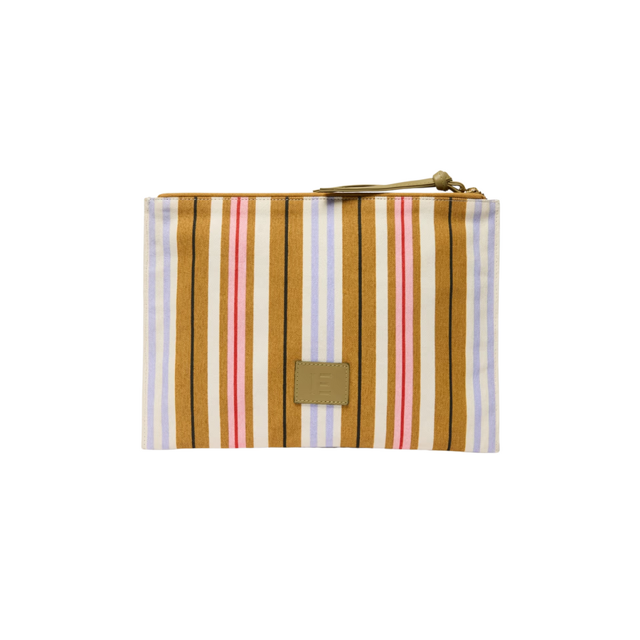 multicolor stripes pouchette