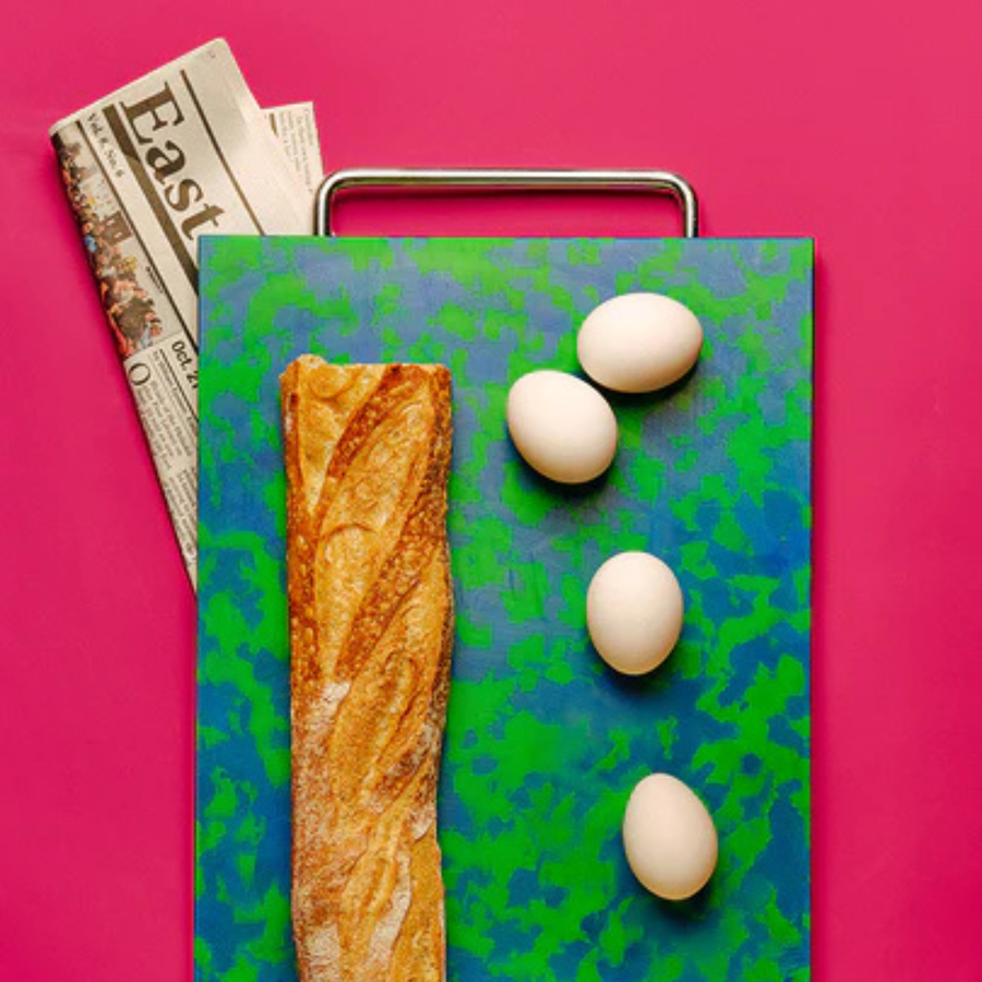 Confetti Cutting Board- Large - Blue / Green