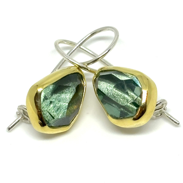 Green Amethyst Earrings
