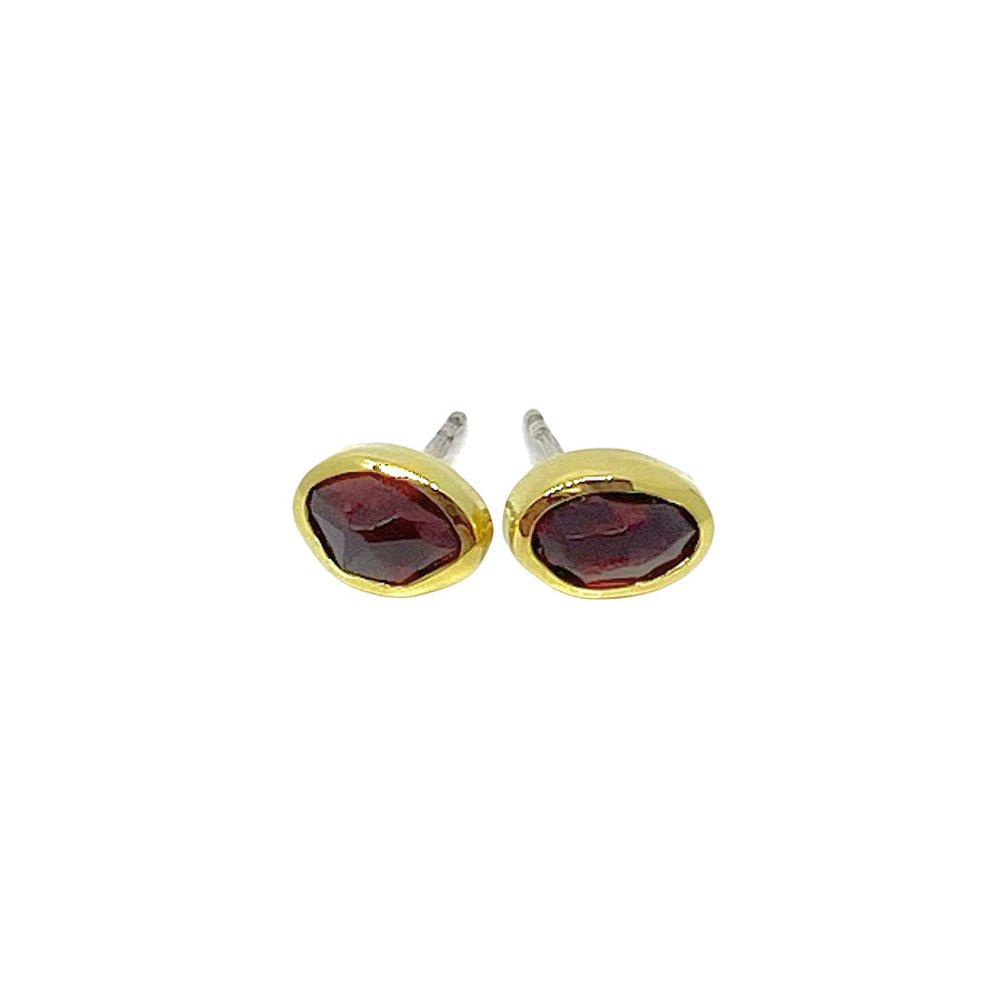 Red Garnet Studs