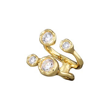 Asterales Gold Open Ring