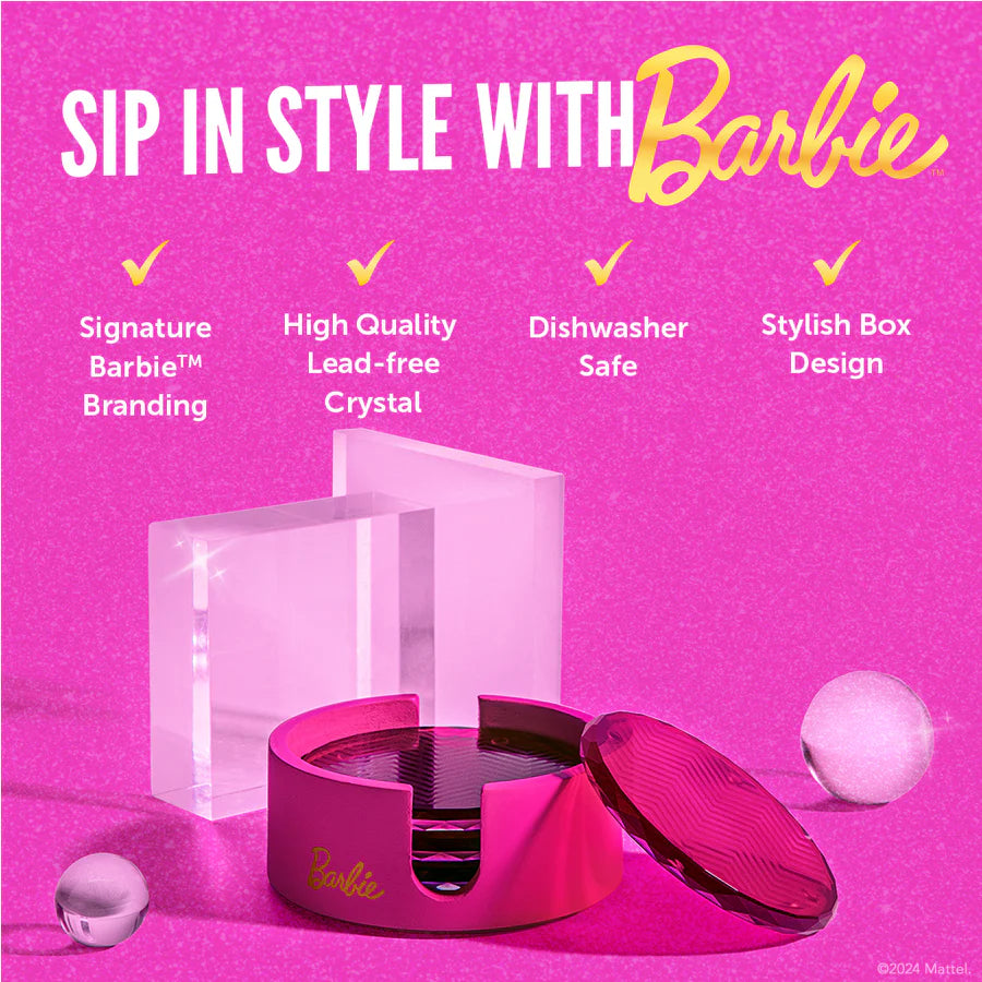 Barbie™ X Dragon Glassware® Coasters