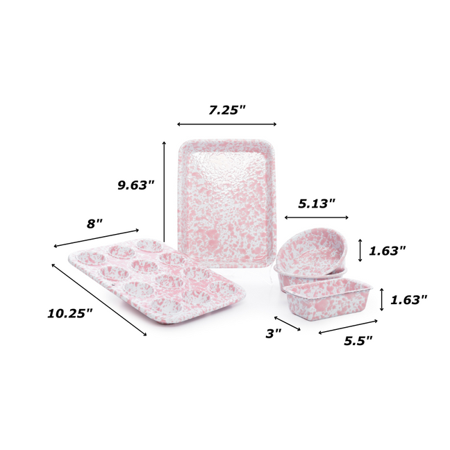 Pink Splatter Kid's First Bake Set