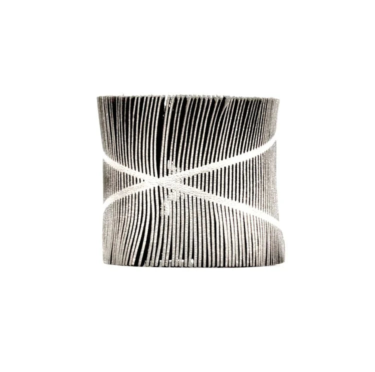 Silver Fringe X Bracelet
