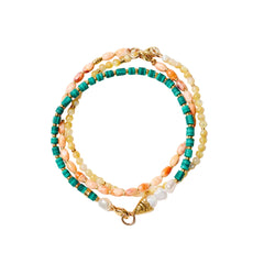 Trio Friendship Bracelet Set Malachite
