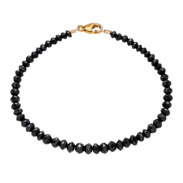 Noir Black Diamond Large Bead Bracelet