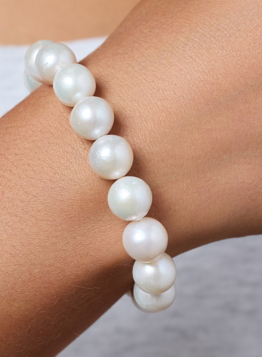 White Edison Pearl Bracelet