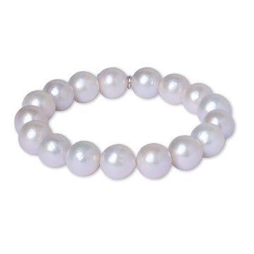 White Edison Pearl Bracelet