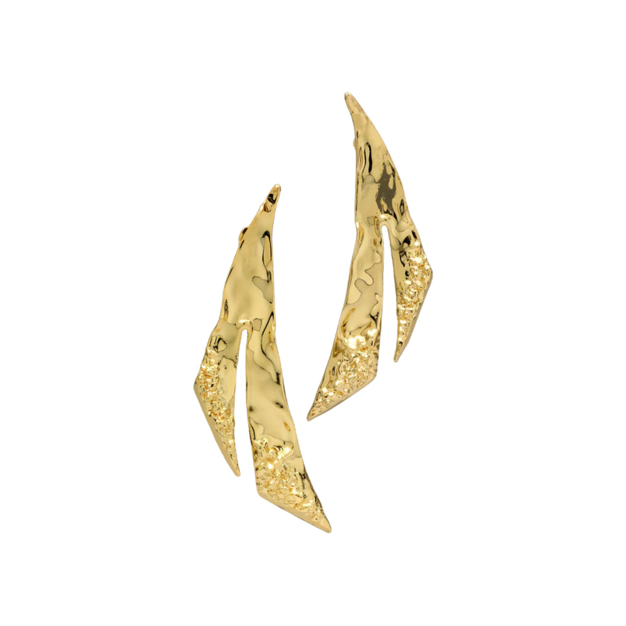 BRUT GOLD ANGLE EARRINGS