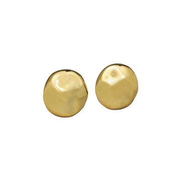 BRUT GOLD BUTTON POST EARRINGS