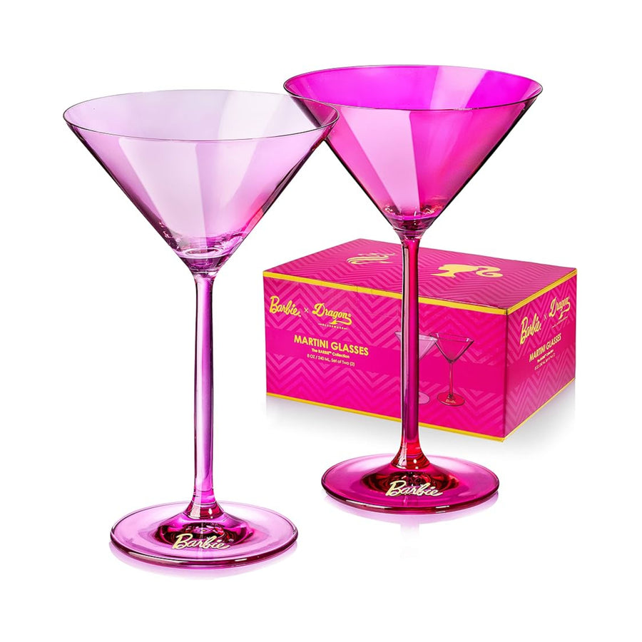 Barbie™ X Dragon Glassware® Martini Glasses - Set of 2