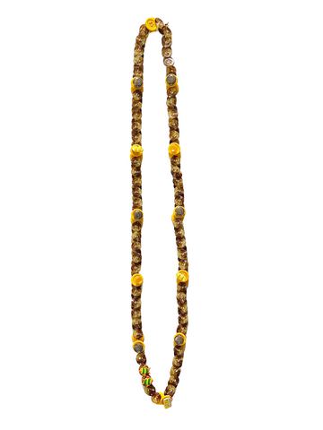 Button Necklace - Yellow Home