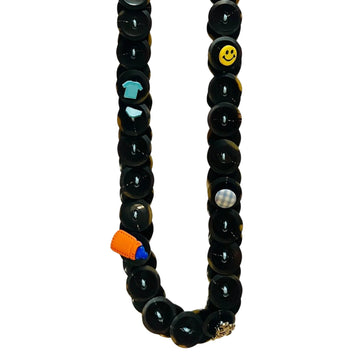 Button Necklace: Brown II