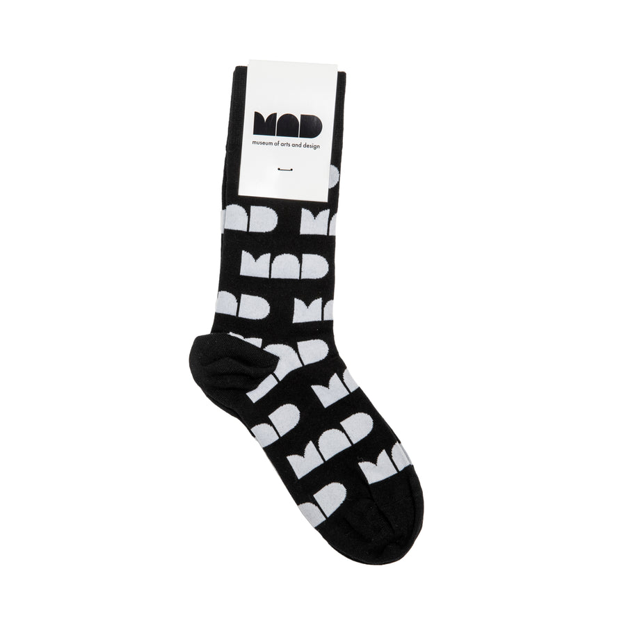 MAD Crew Socks - Black & White