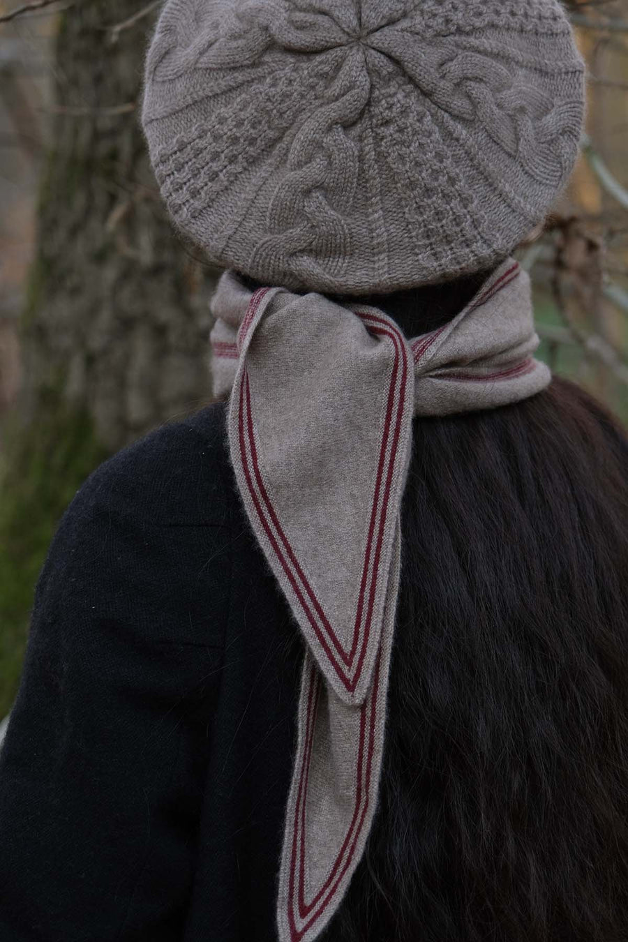 Cashmere Scarf - Brown