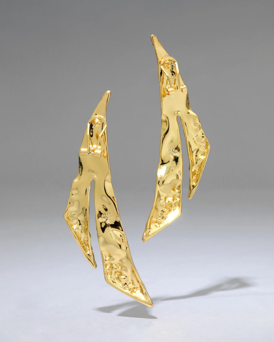 BRUT GOLD ANGLE EARRINGS