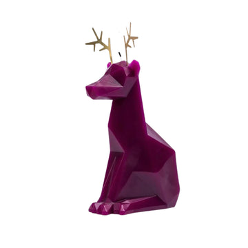 PyroPet Dyri Reindeer Skeleton Candle - Burgundy