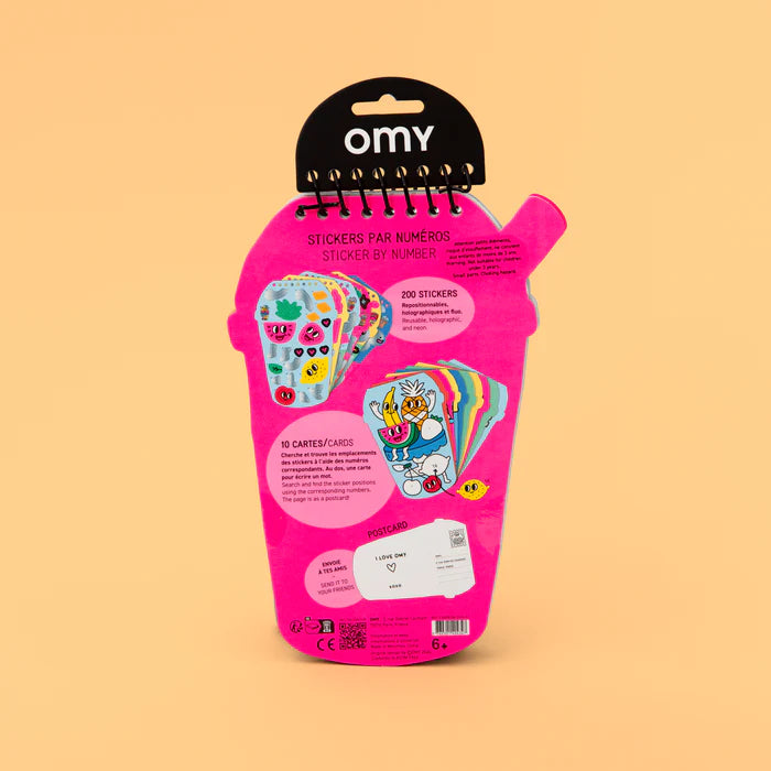 Sticker By Number Book: Bubble Tea