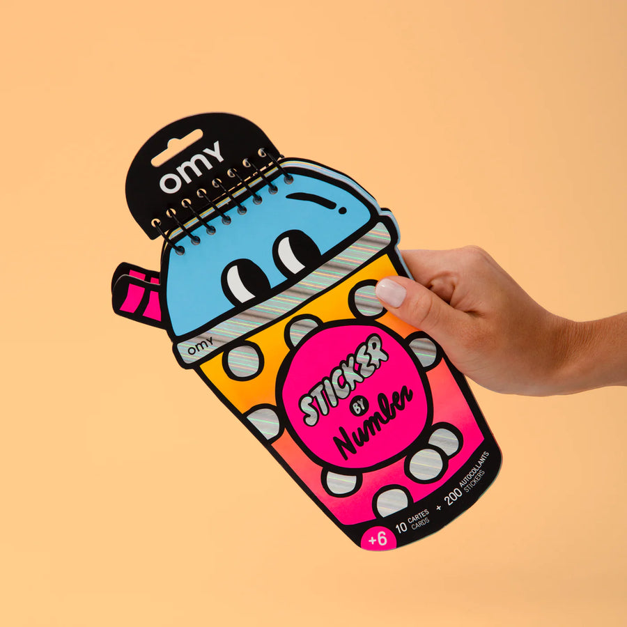 Sticker By Number Book: Bubble Tea