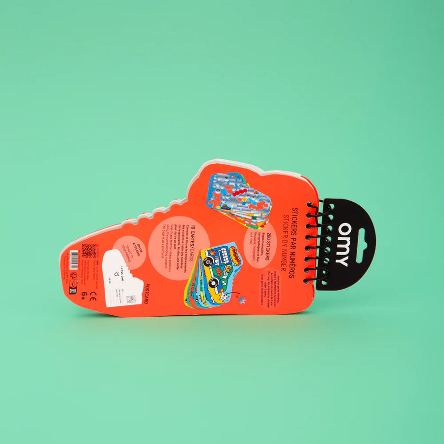 Sticker By Number Book: Sneakers