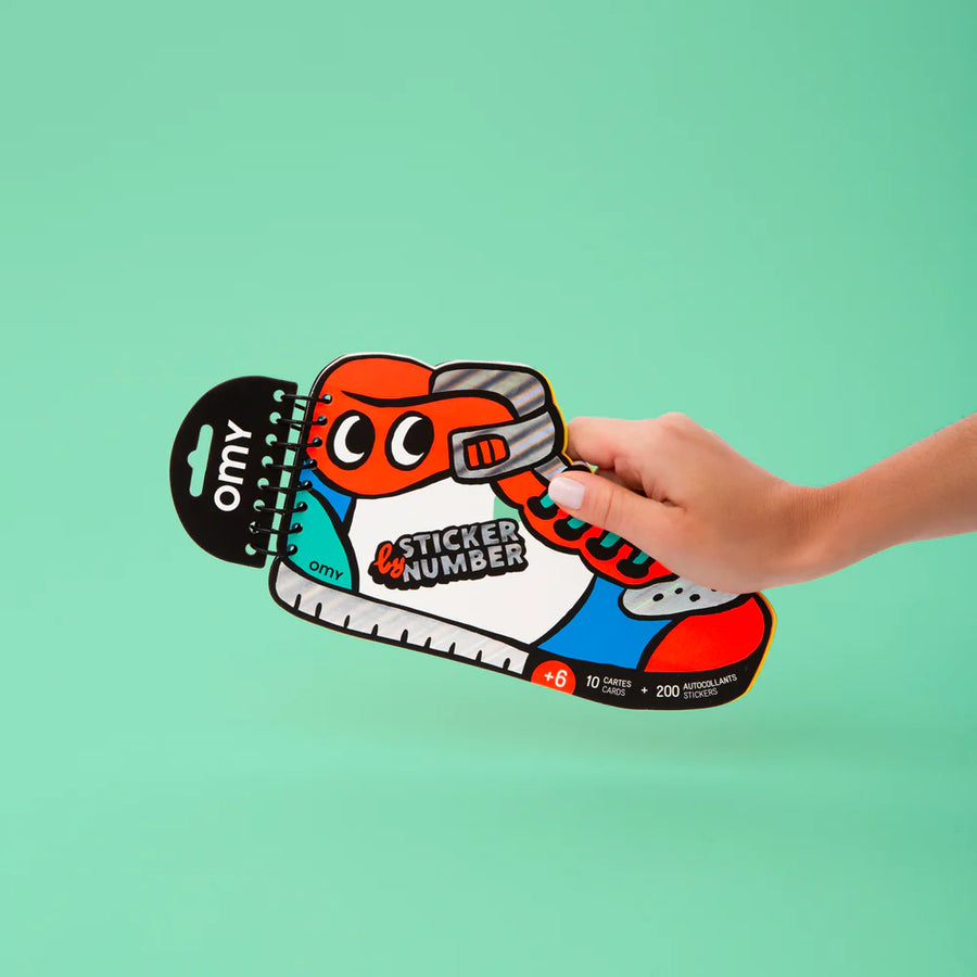 Sticker By Number Book: Sneakers