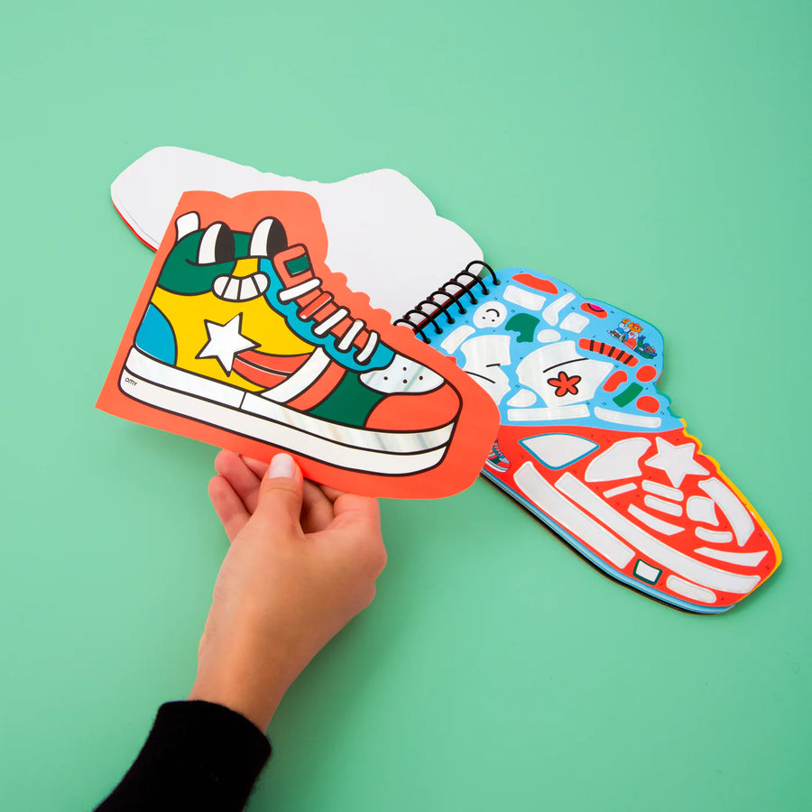Sticker By Number Book: Sneakers