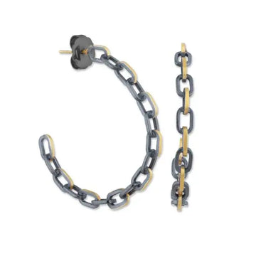 CHILL-LINK HOOP EARRINGS