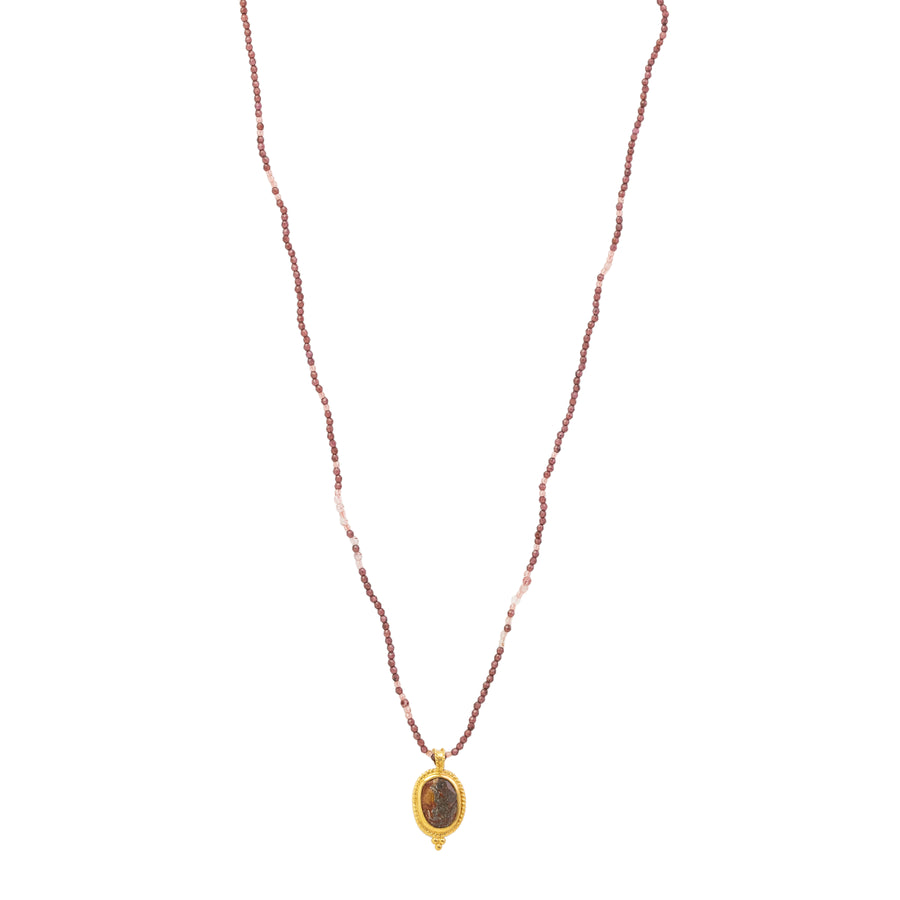 Calypso Necklace Garnet Mix