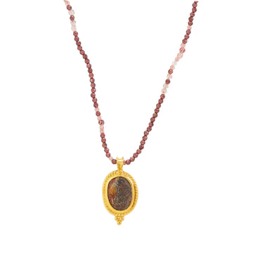 Calypso Necklace Garnet Mix