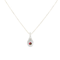 Black Opal Tear Drop Necklace