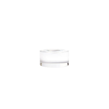 Elevate Round Crystal Base - Clear