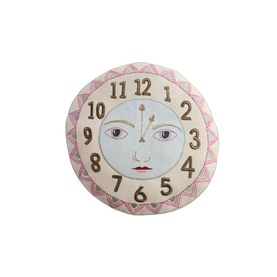 Clock Face Pillow