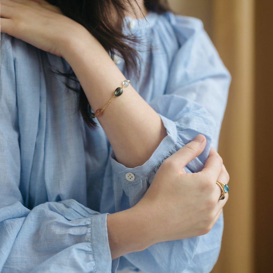 Moonstone Confetti Bracelet