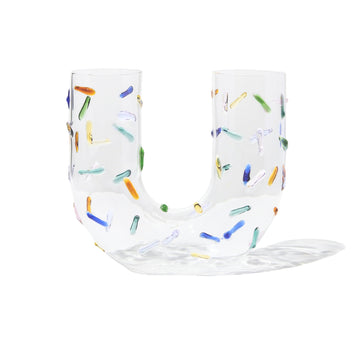 Limited edition rainbow Confetti Vase
