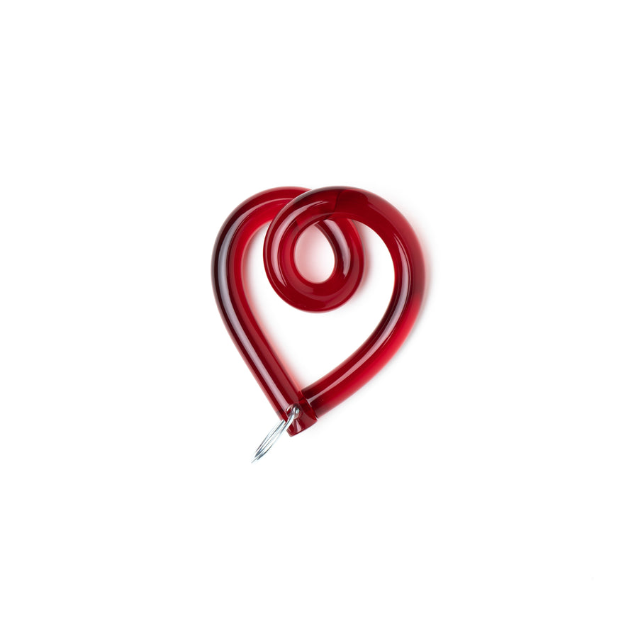Heart Keychain - Red