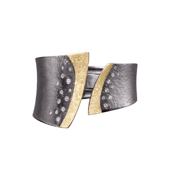 CYCLONE Cuff Bracelet with Diamonds