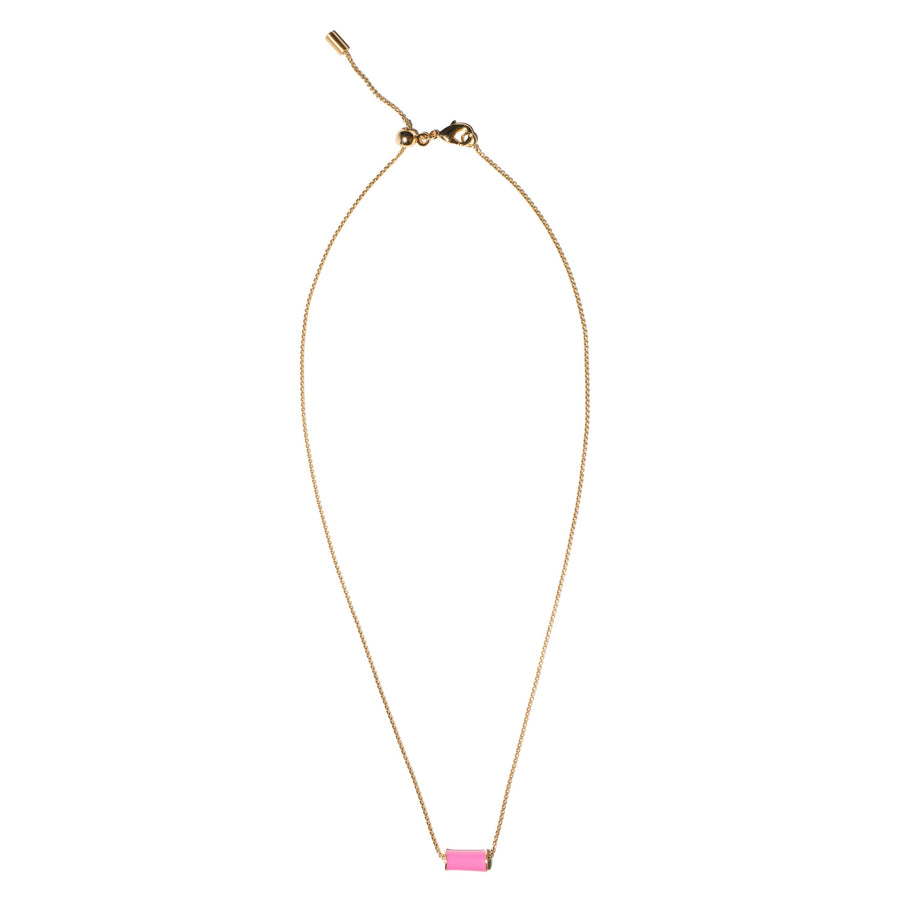 PINK MINI TUBE NECKLACE