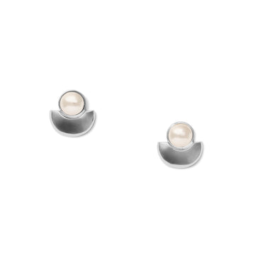 Deco Earrings with Mabe Mother of Pearl - Sterling Silver