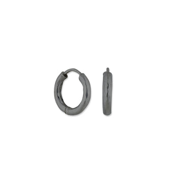 DIANA OXIDIZED SILVER HOOPS