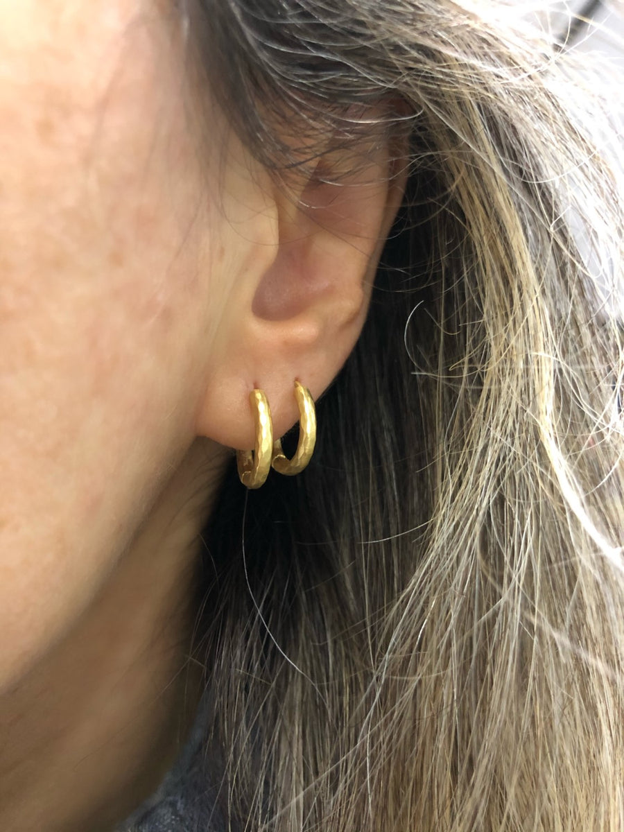 GOLD DIANA HOOPS