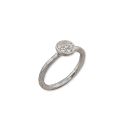 Dora Silver Ring, Diamond sparkles