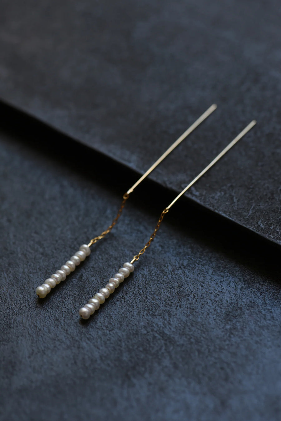 Pearl Threader Earrings - 14K Gold Fill