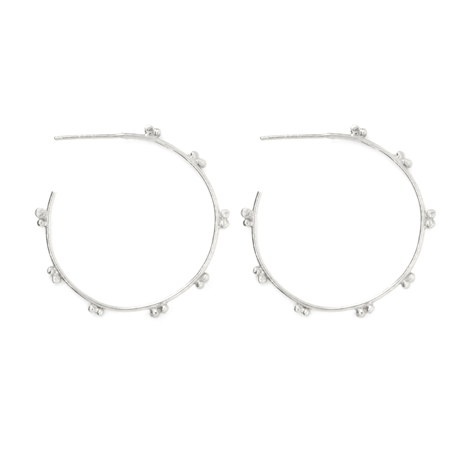 Silver Marais Hoop Earrings