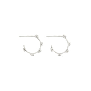 Silver Mini Marais Hoop Earrings