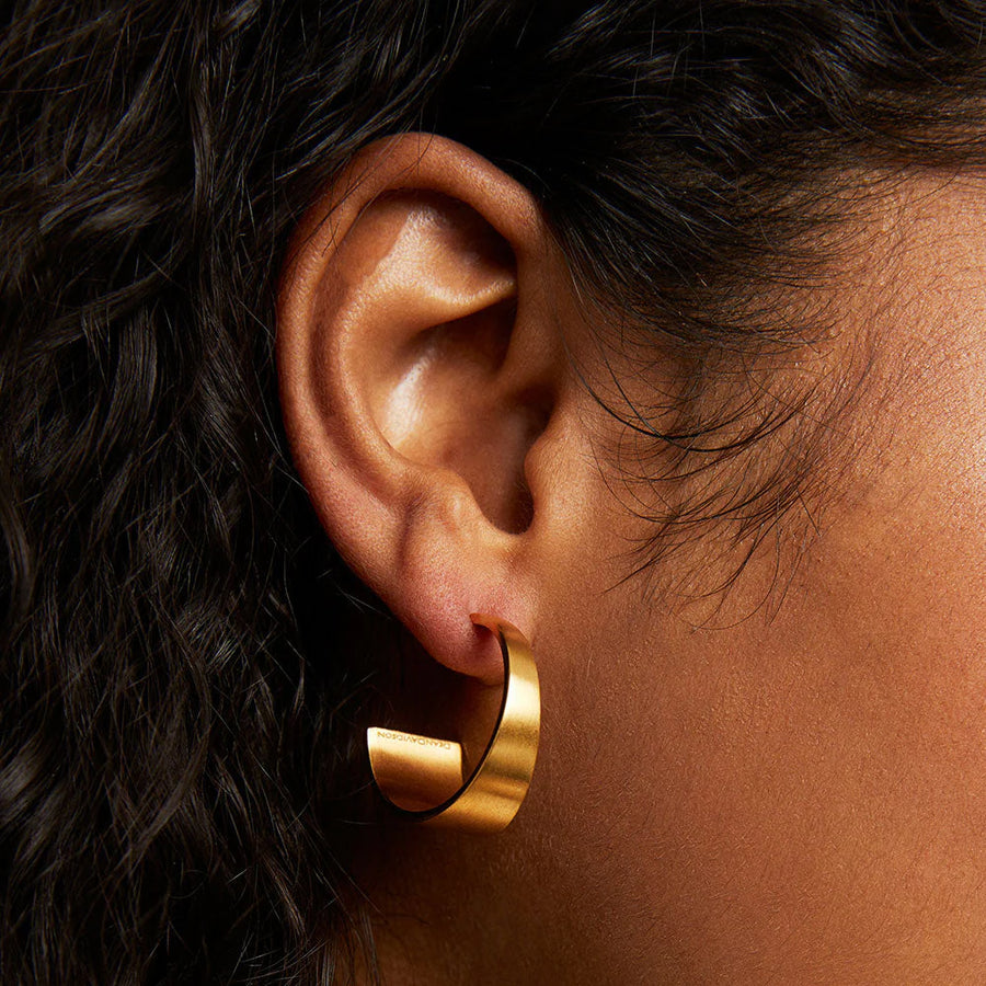 MIDI BOSSA HOOPS - Gold