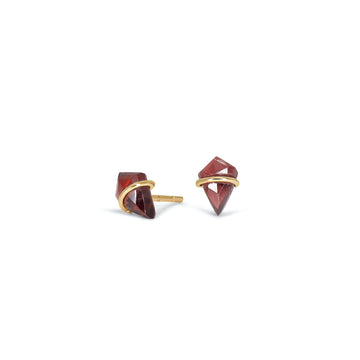 Garnet Kite Stud Earrings