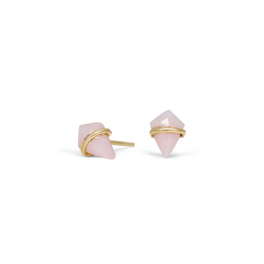 Pink Opal Kite Stud Earrings