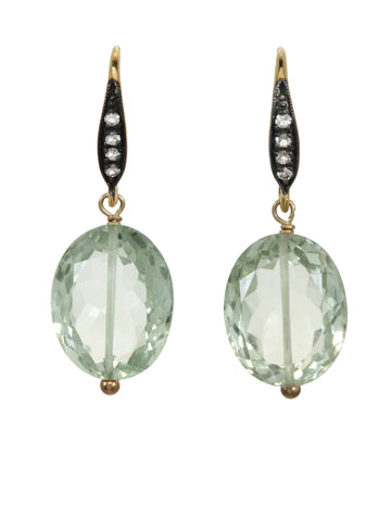 CUSHION CUT GREEN AMETHYST, SAPPHIRE