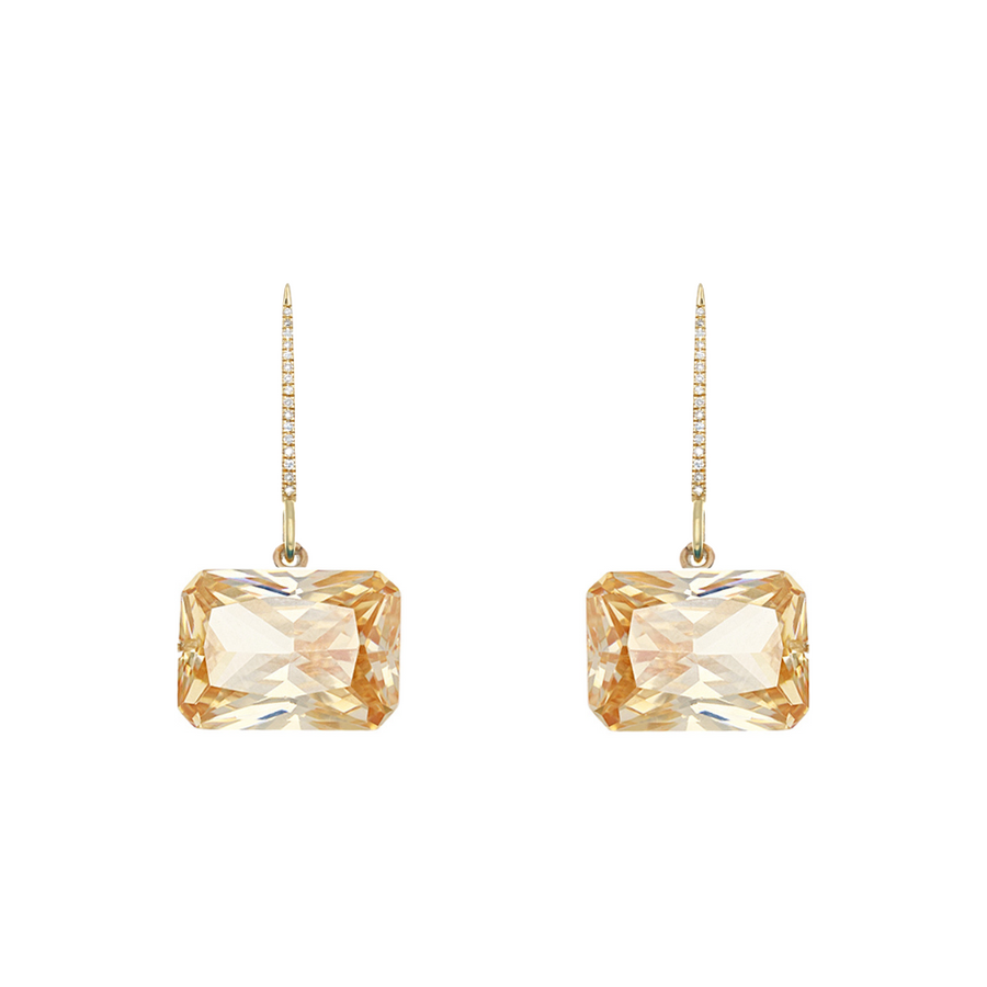 Champagne Diamond Earrings