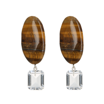 Tiger In The Sun Clip Earrings